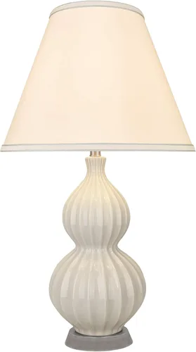 Miniatura 2 de Aspen Creative 40186-31 - Lámpara de mesa de cerámica de transición de 25 pulgadas de alto, pantalla de lámpara con forma de imperio de tapa dura