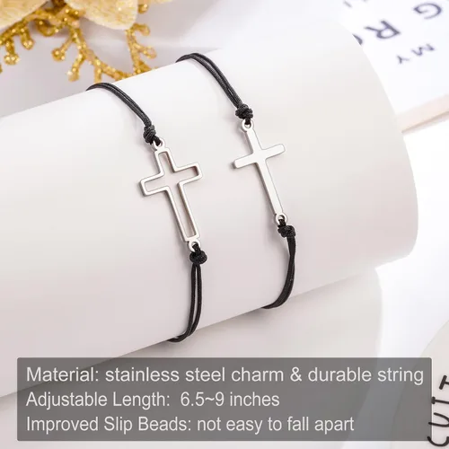 Miniatura 4 de Tarsus Pulsera de cruz para mujeres y hombres, regalos religiosos para mujeres y hombres, regalos cristianos para mujeres, amigos, familia