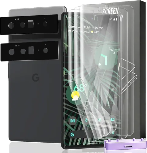 Miniatura 9 de Paquete de 3+2 protectores de pantalla de vidrio templado para teléfono (2a) / (2a) Plus con protector de lente de cámara, dureza 9H, película