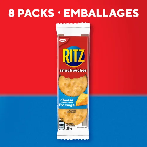 Miniatura 6 de Ritz Snackwich Crackers Sabor de queso (8 x 1.34 oz) 304 g/10.7 oz {Importado de Canadá}