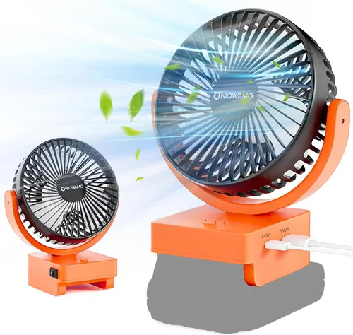 Miniatura 14 de Uniqwamo Ventilador Nebulizador Portátil Compatible con Batería de 18V de Makita (Sin Batería) o Alimentado por USB, Ventilador de Enfriamiento