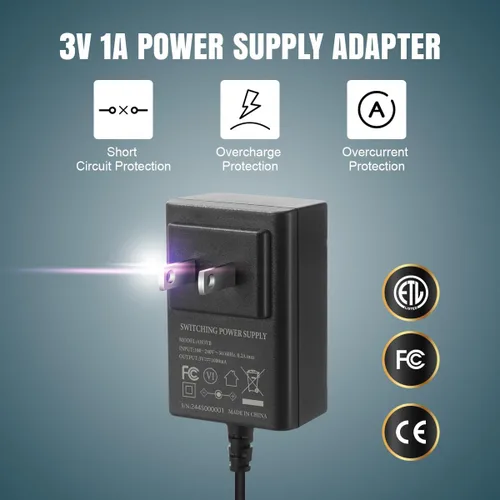 Miniatura 2 de Adaptador de fuente de alimentación AC Lenink para batería AA, reemplaza 2 baterías AA para farol de calabaza, luz LED, termostato, lámpara de mesa