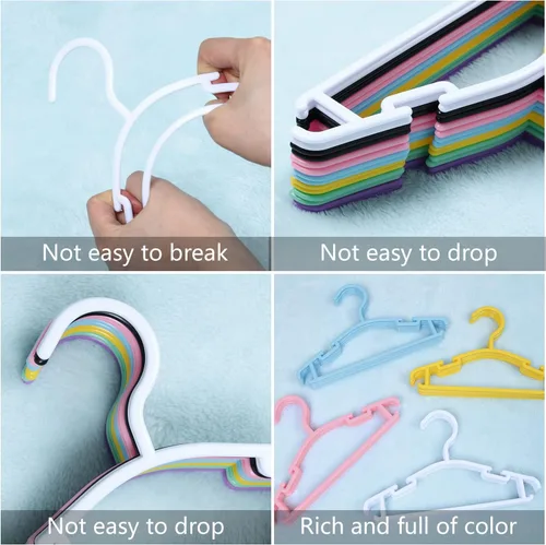Miniatura 2 de Ganchos de plástico para colgar ropa de bebé y niños