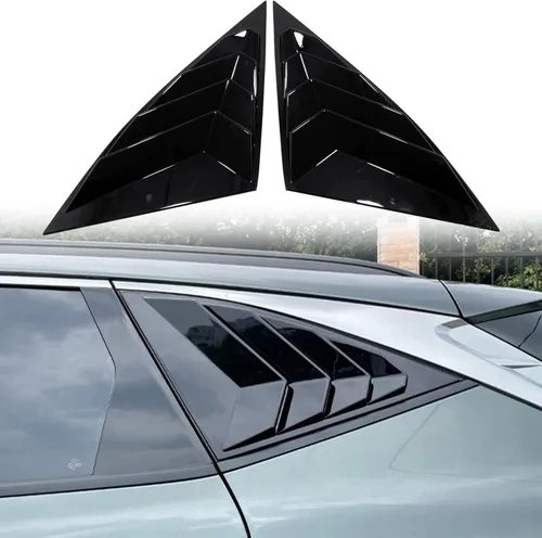 HIGH FLYING Para Hyundai Tucson 2022-2025 Accesorios de coche Cubierta de rejilla de ventana lateral ABS negro brillante 2 piezas (no compatible con