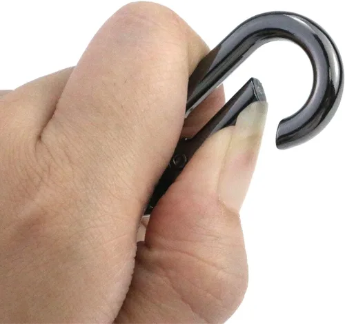 Miniatura 5 de 3 ganchos giratorios a presión, ganchos de presión para llavero, cierre de langosta, clip de resorte con anillo para llaves, cordones, suministros