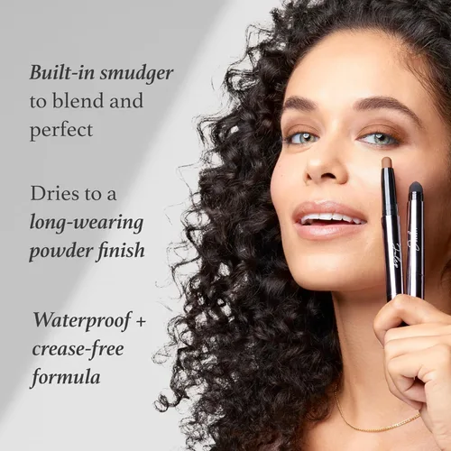 Miniatura 3 de Julep - Sombra de ojos 101 de crema a polvo, impermeable, en barra de punta doble – De larga duración, a prueba de arrugas, fácil de aplicar