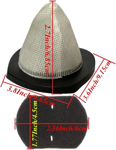Miniatura 3 de Paquete de 4 filtros de vacío 2030 de repuesto para aspiradoras Bissell 2030, 2030B, 2030J, 2030K, 2030L, 2030H, 2030V, 2030X, 3346, 3346W, 20303