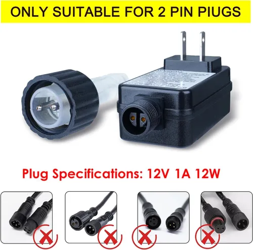 Miniatura 3 de Fuente de alimentación de 12 V, 1 A, 12 W, clase 2, reemplazo de transformador LED, adaptador de corriente de bajo voltaje para exteriores
