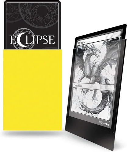 Miniatura 2 de Ultra Pro E-15620 Eclipse Standard Matte Sleeves 100 Pack-Lemon Yellow