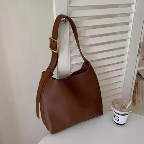 Miniatura 3 de Bolso bandolera de piel sintética para mujer, bolsos cruzados de diseño para mujer, bolso de mano vegano grande retro con cartera