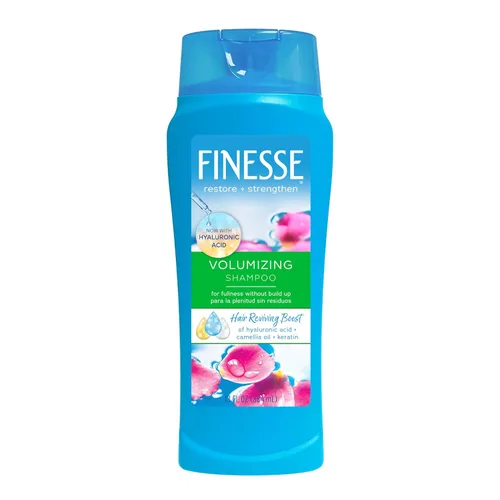 FINESSE Champú voluminizador Volumize + Strengthen, 13 onzas (paquete de 6), añade volumen y fuerza al cabello fino o fino para un cabello de