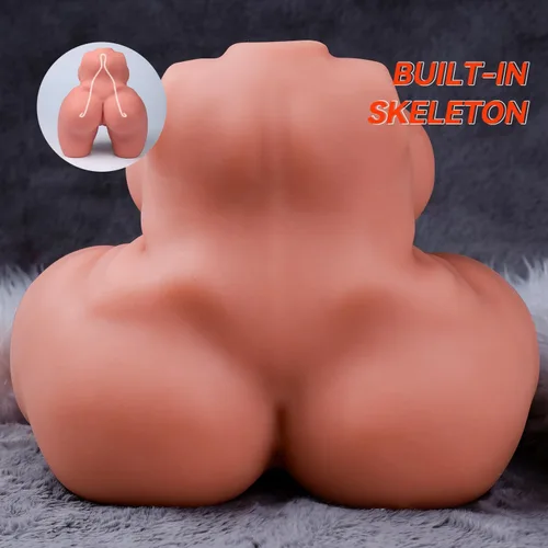 Miniatura 6 de Muñeca sexual BBW de 13 libras, diseño a escala 1:1, juguete sexual realista para hombres con vagina dual y canales anales, masturbador masculino