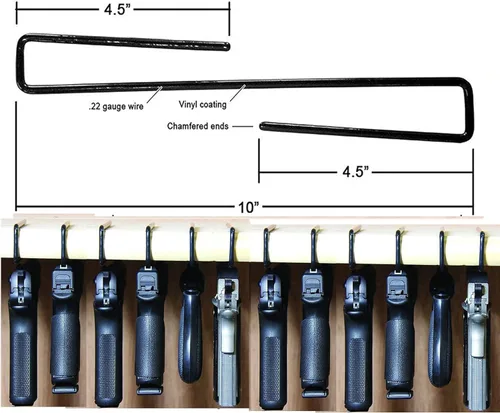 Miniatura 2 de AmeriGun Club Easy Use Gun Hanger Pack of 12 Original Handgun Hangers