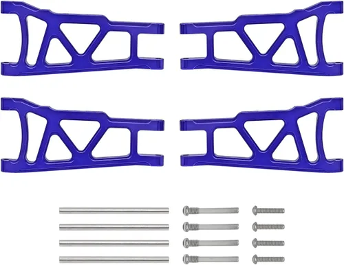 4 piezas de suspensión delantera y trasera de aluminio de reemplazo de 3655x para RC Traxxas 1/10 Slash Stampede 4x4 4WD Rally XO-1 Opción Hop Ups