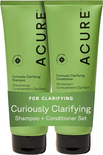Miniatura 9 de Acure Curiously Clarifying Shampoo - Champú limpiador y aclarante para mujeres y hombres, desintoxicación del cuero cabelludo para la acumulación