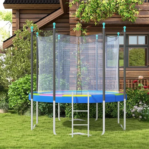 Miniatura 2 de Soozier Funda de resorte para cama elástica de 12 pies/14 pies, repuesto de almohadilla de seguridad para cama elástica, impermeable y resistente a