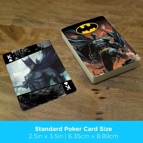 Miniatura 5 de Aquarius DC Comics - Juego de cartas de Batman tamaño estándar, baraja temática con 52 diseños de cómics únicos, regalo de mercancía coleccionable