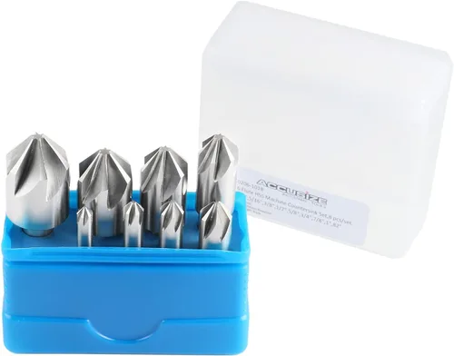 Miniatura 5 de Accusize Industrial Tools Avellanador de la máquina de 60 grados 6 de la flauta H.SS, 8 PC, tierra de la precisión, 0206-0010 60 Grados 6 Flauta