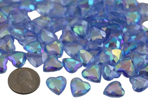 Miniatura 21 de Allstarco 200 unidades de 0.472 pulgadas (0.472 in) lila AB quilates acrílico diamante confeti AB revestimiento para mesa dispersión decoración