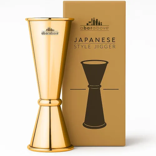 Miniatura 13 de A Bar Above Jigger japonés de alta calidad con 8 medidas en el interior, profesional y resistente de acero inoxidable 304 doble jigger