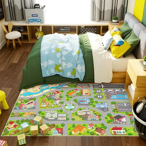Miniatura 10 de Alfombras para decoración de habitación de niños, alfombra de mariposa para adolescentes y niñas, alfombra antideslizante para dormitorio y sala