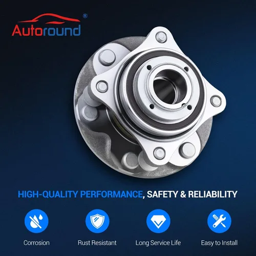 Miniatura 5 de Autoround Paquete de 2 rodamientos de rueda delantera 2WD y conjunto de cubo 950-004 para Toyota Tacoma 05-19 / 4Runner 03-19 / FJ Cruiser 07-09