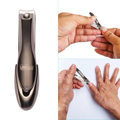 Miniatura 5 de Cortaúñas MANTIS Heavy Duty Deluxe Cortacuñas, sin salpicaduras, sin cortar, acero inoxidable japonés 420j2, diseño biónico para uñas masculinas