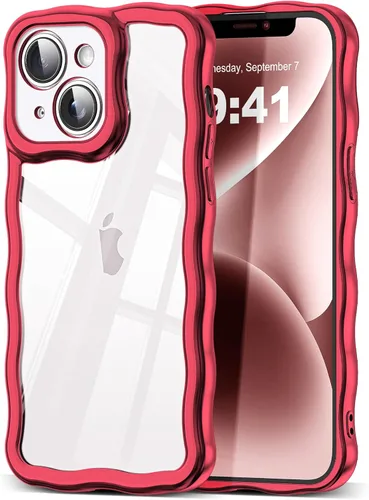 Miniatura 46 de SKYLMW Compatible con iPhone 6s Plus/6 Plus Case de 5.5", Linda Kawaii Marco Ondulado Rizado Forma de Marco Funda de Silicona Suave Resistente a