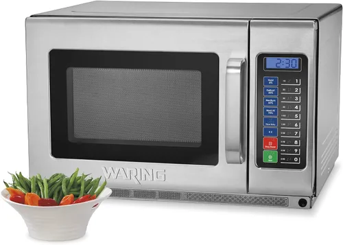 Miniatura 2 de Waring Horno Microondas Comercial WMO120 de Servicio Pesado, 1.2 Pies Cúbicos, 10 Ajustes de Memoria Programables, 5 Niveles de Potencia