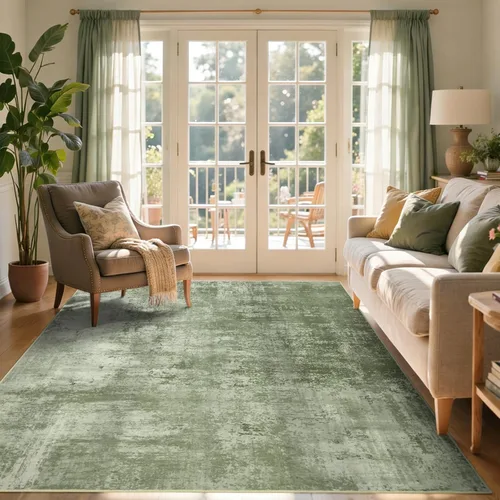 Miniatura 44 de Alfombra de pasillo lavable de 2 x 6 pies, antideslizante, de pelo bajo, alfombra de área de cocina, alfombra suave y larga para entrada, alfombra