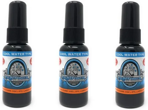 BluntPower - Ambientador concentrado a base de aceite y aceite para difusor, paquete de 3 unidades de agua fría (1.5 onzas cada uno)