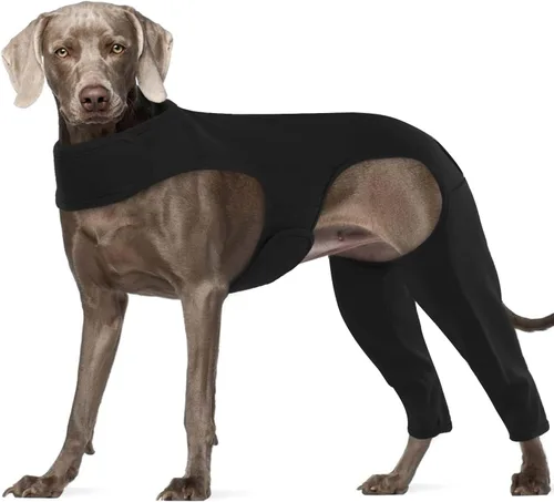 Miniatura 13 de ROZKITCH Manga para Pata Trasera de Perro para Pata Derecha e Izquierda, Protector de Codo Ajustable para Mascotas que Previene Lamer Heridas, Manga