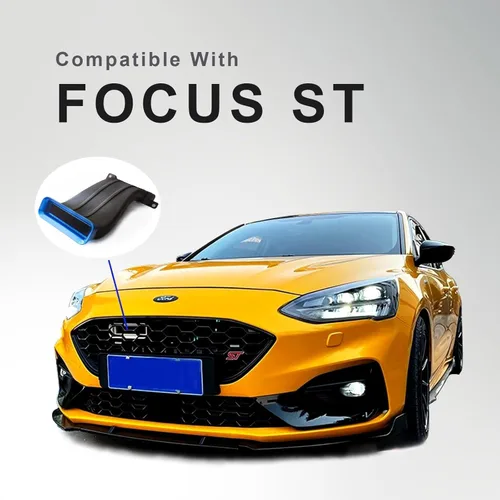 Miniatura 7 de Modificación de esnórquel de entrada de aire Tuyere entrada de boca grande compatible con MK3 MK3.5 Ford Focus ST RS Hatchback 4D Sedan 2012-2018