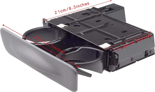 Miniatura 5 de YC3Z2513560CAD Portavasos de tablero gris grafito se adapta a Ford F250 F350 F450 F550 Super Duty Excursion 6.8 5.4 7.3L 1999-2001 Reemplazo #