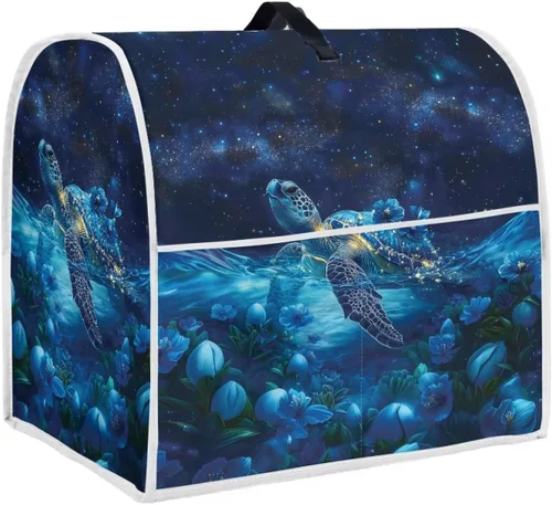 Miniatura 36 de Talayituse Beach Turtle Starfish Print Stand Mixer Cover for 4.5-5 Quarts Kitchen Aid, Washable Mixer Dust Cover with Handle and Pocket Kitchen