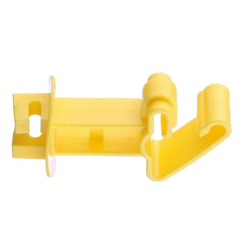 Miniatura 4 de 25 aisladores eléctricos de valla para poste en T, aisladores extendidos a presión, amarillo