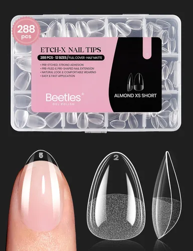 Miniatura 22 de beetles Gel Polish Kit de pegamento para uñas acrílicas, cepillo 5 en 1 súper fuerte, pegamento de gel y esmalte, requiere lámpara LED, regalo