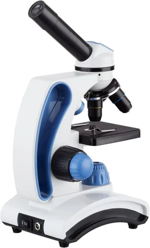 Miniatura 4 de AmScope M162C-2L-PB10 40X-1000X Microscopio de metal con doble lente de vidrio + portaobjetos, para estudiantes