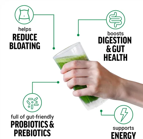 Miniatura 2 de Force Factor Polvo de bienestar diario Smarter Greens, polvo de superalimento de verduras para apoyar la salud intestinal, hinchazón y digestión