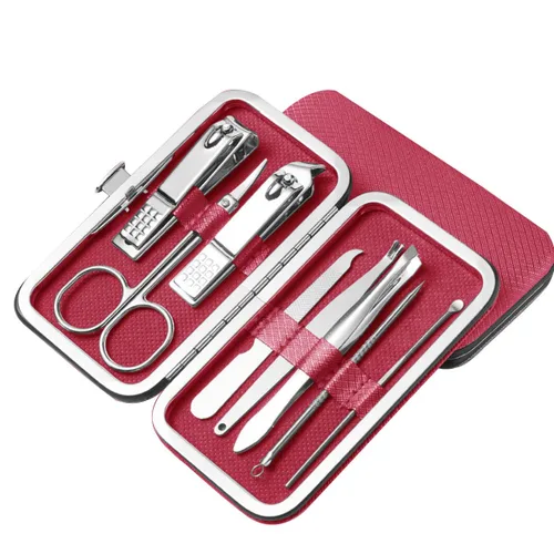 Miniatura 3 de Cortaúñas de acero inoxidable, antisalpicaduras, cortaúñas con boca plana, lima para el hogar, para manicura, pedicura, mujeres y hombres