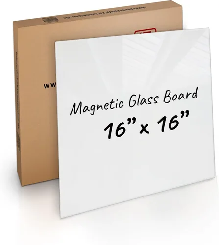 Miniatura 14 de Fab Glass and Mirror - Pizarrón magnético de vidrio con borrador, Negro
