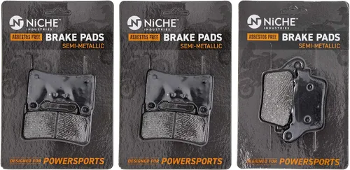 NICHE Juego Pastillas de Freno para Honda CBR600RR CBR1000RR CBR600R 06455-MEL-D23 06455-MFJ-D02 Delanteras Traseras Semimetálicas