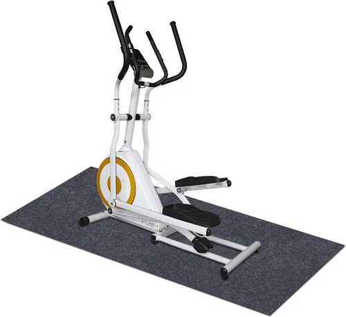Miniatura 7 de Alfombrillas protectoras para equipos de fitness, suelo protector debajo de la alfombrilla elíptica, absorbente/impermeable, protege