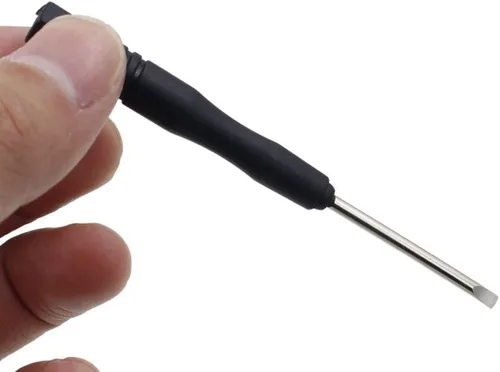 Miniatura 7 de Juego de 10 destornilladores de cabeza plana ranurados de 0.079 in para teléfono celular, iPhone, Samsung, tableta, portátil, juegos de PC