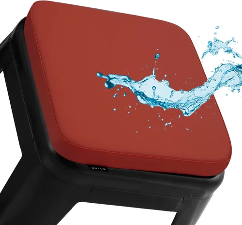 Miniatura 38 de BUYUE Cojín para silla de metal de 14 pulgadas con magnético, 1 pieza, cuero PU de lujo, impermeable, antideslizante, almohadilla de asiento