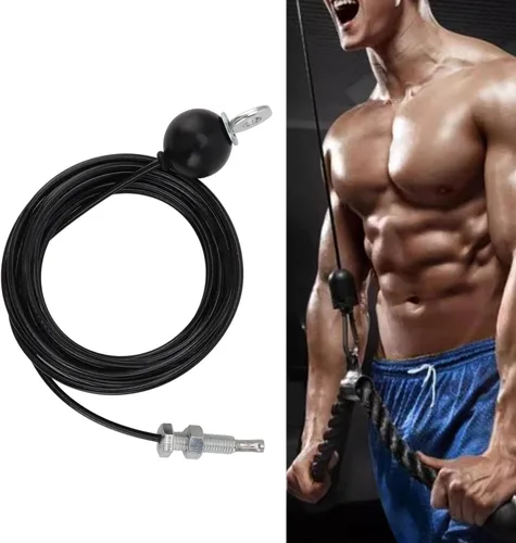 Miniatura 4 de Cable de polea de fitness, cable de repuesto para gimnasio, cuerda de alambre de acero para gimnasio, accesorios de máquina de ejercicio en casa