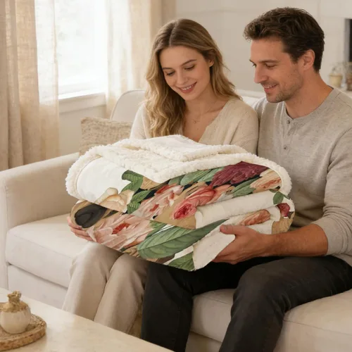 Miniatura 28 de Autumn Teddy Dog Patchwork Sherpa Blanket Fall Cozy Throw Blanket Cute Puppy Quilt Style Warm Soft Blanket for Couch Sofa Bedroom Decor 50x60 Inches