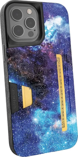Miniatura 12 de Smartish Funda tipo cartera para iPhone 13 Pro – Wallet Slayer Vol. 2 [delgada + protectora] tarjetero con función atril - Black Tie Affair