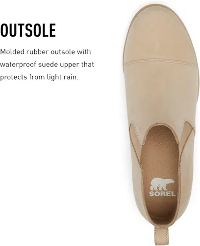 Miniatura 5 de Sorel - Botas cortas hasta el tobillo para mujer Evie, piel de ante impermeable, suela de cuña