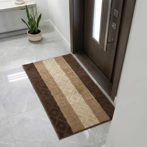 Miniatura 23 de Alfombra de pasillo de corte personalizado, antideslizante, 31 pulgadas de ancho x tu elección de longitud, flecha antracita, 31 pulgadas x 3 pies